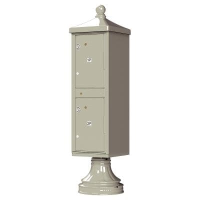 Florence Traditional Decorative 2 Unit Outdoor Parcel Locker Model #1590-T1V2